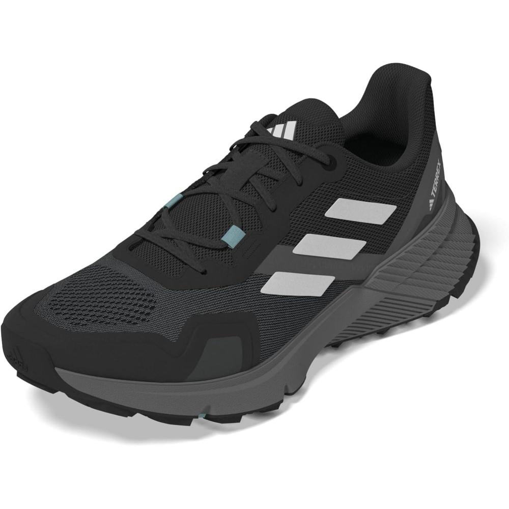 imageadidas Womens Trail Running ShoesBlackCrystal WhiteGrey