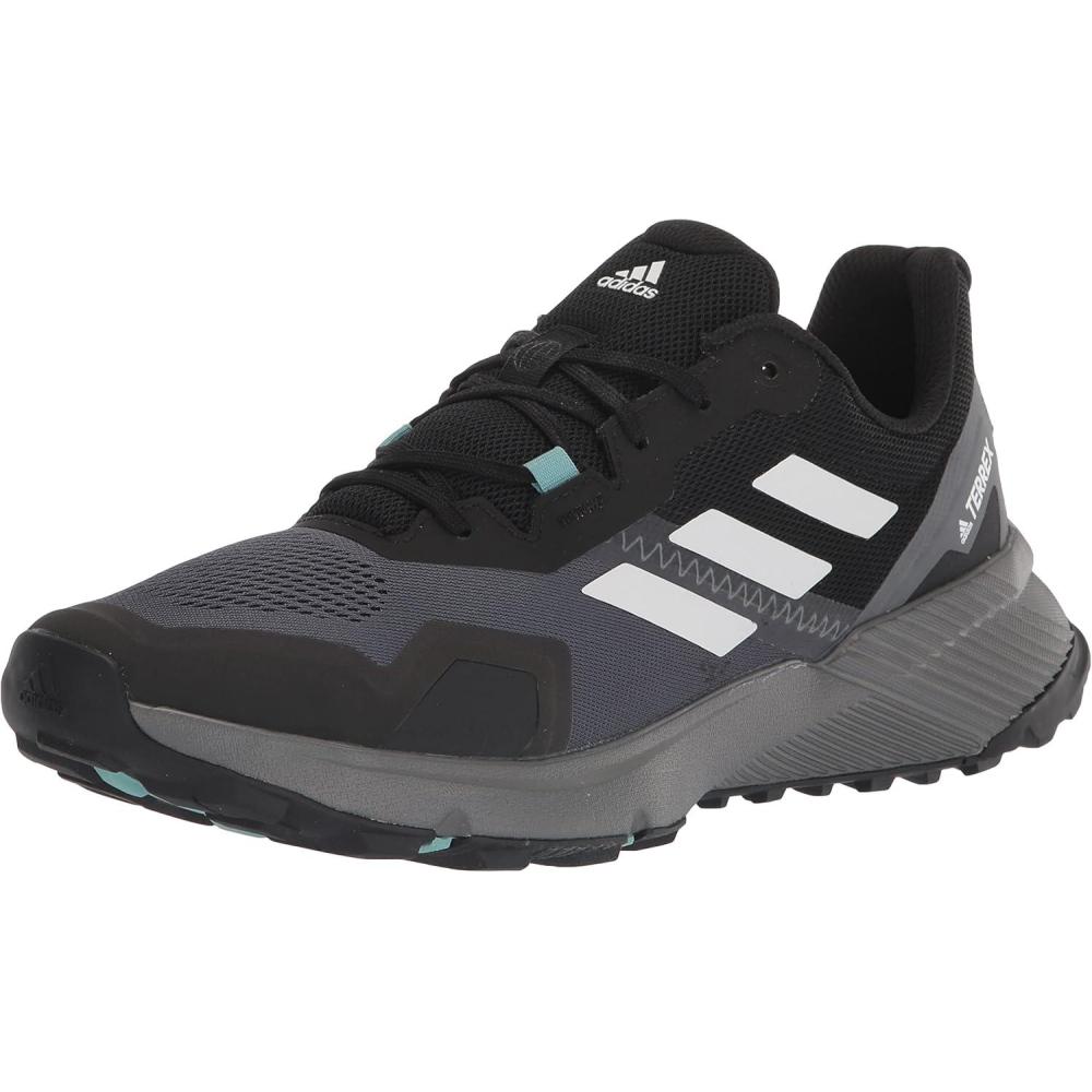 imageadidas Womens Trail Running ShoesBlackCrystal WhiteMint Ton
