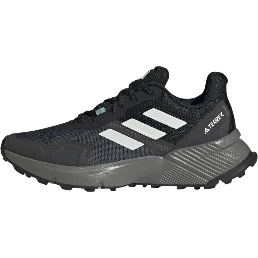 imageadidas Womens Trail Running ShoesCore Black Crystal White Grey Four