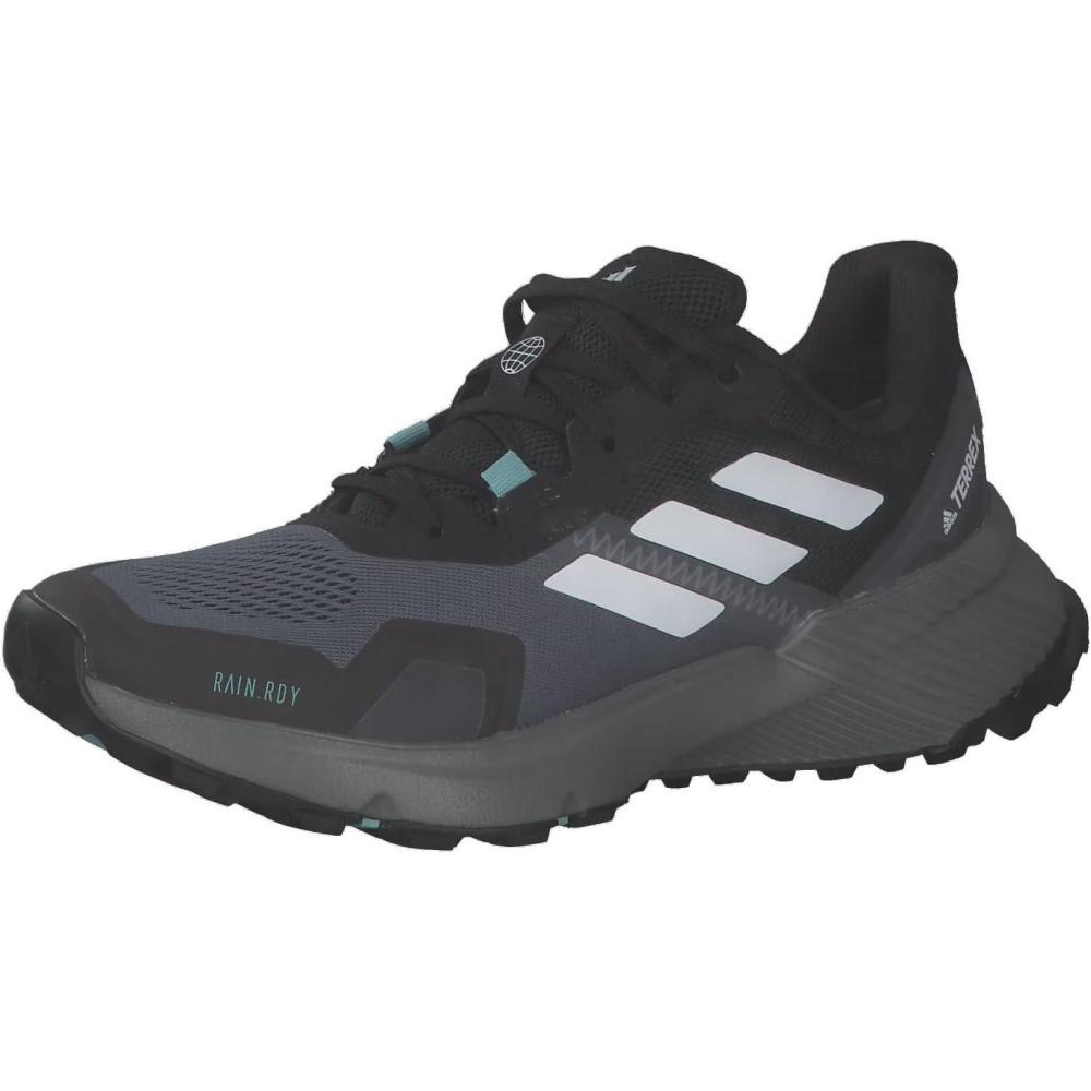 imageadidas Womens Trail Running ShoesCore Black Crystal White Mint Ton