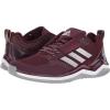 Maroon/Metallic Silver/White