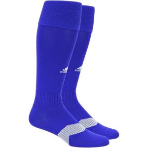 Adult Metro V Soccer Socks by adidas(Bold Blue/ White/ Clear Grey/4)
