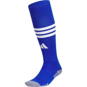 adidas 3-Stripe Hoop Soccer Socks (1-Pair) with Arch Compression for a Secure Fit(Royal Blue 2/White)