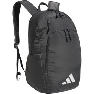 adidas Defender 5 Team Sports Backpack (33L) Durable Large Athletic Gym Laptop Travel Bag, Power Red/White, One Size(Dark Grey)