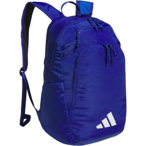 adidas Defender 5 Team Sports Backpack (33L) Durable Large Athletic Gym Laptop Travel Bag, Power Red/White, One Size(Royal Blue)