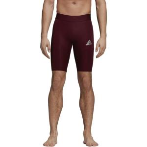 adidas Men’s Alphaskin Sport Short Tights(Maroon)
