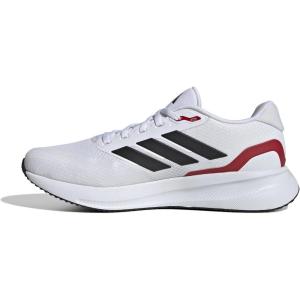 adidas Men’s Run Falcon 5 Sneaker(White/Black/Better Scarlet)