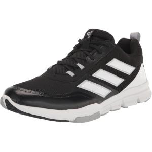 adidas Men’s Speed Trainer 5 Baseball Shoe(Core Black/White/Silver Metallic)