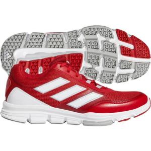 adidas Men’s Speed Trainer 5 Baseball Shoe(Team Power Red/White/Silver Metallic)