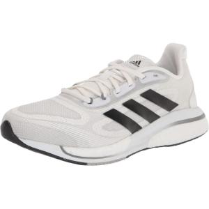 adidas Mens Supernova +Running Shoe(White/Core Black/Grey Three)