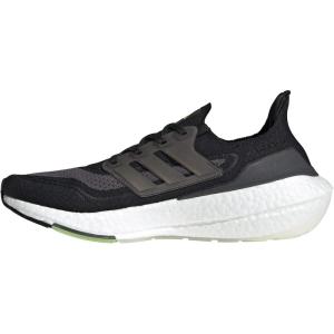 adidas Men’s Ultraboost 21 Shoes(Black/Silver Metallic/Solar Yellow)