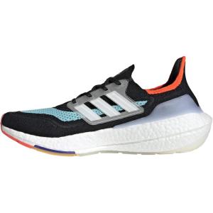 adidas Men’s Ultraboost 21 Shoes(Black/White/Aqua)