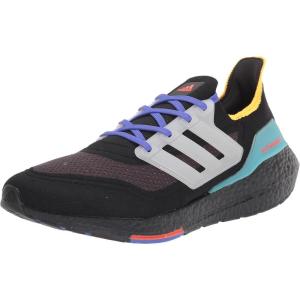adidas Men’s Ultraboost 21 Shoes(Black/White/Pulse Aqua)