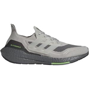 adidas Men’s Ultraboost 21 Shoes(Metal Grey/Metal Grey/Signal Green)