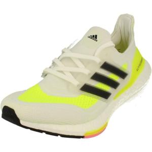 adidas Men’s Ultraboost 21 Shoes(White Yellow Black Fy0377)