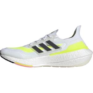 adidas Men’s Ultraboost 21 Shoes(White/Black/Solar Yellow)