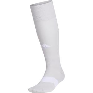 adidas Unisex Metro Soccer Socks for Men, Women, Youth, Boys and Girls, Team Sports(Team Light Grey/White)