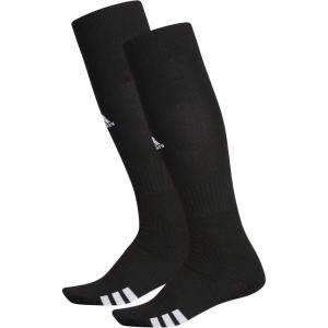 adidas Unisex Rivalry Field Compression Sport Socks for Men, Women, Athletic Socks, Moisture-Wicking, NCAA Compliant, 2-Pack(Black/White)