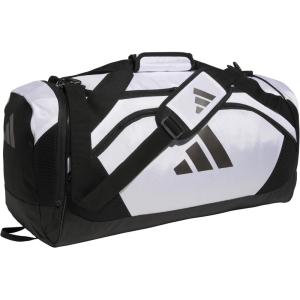 adidas Unisex Team Issue Sports Duffel Bag for Men and Women(White/Black/2)