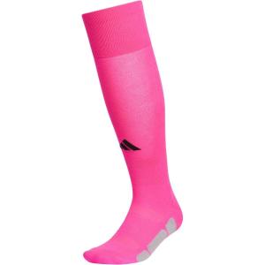 adidas Unisex Utility All Sport Compression Socks, Sports Socks for Men, Women, Youth Boys and Girls, NCAA Compliant, 1-Pack(Shock Pink/Black/2)