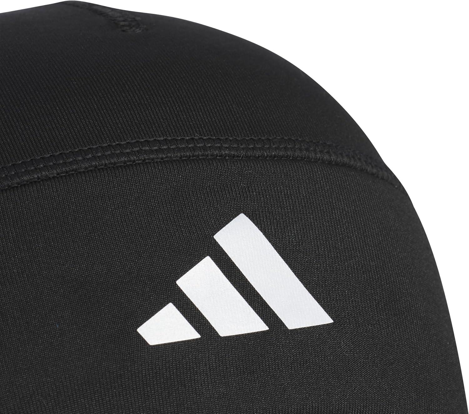 imageAdidas Alphaskin Beanie  Performance Workout Skull CapBlackSilver Reflective2