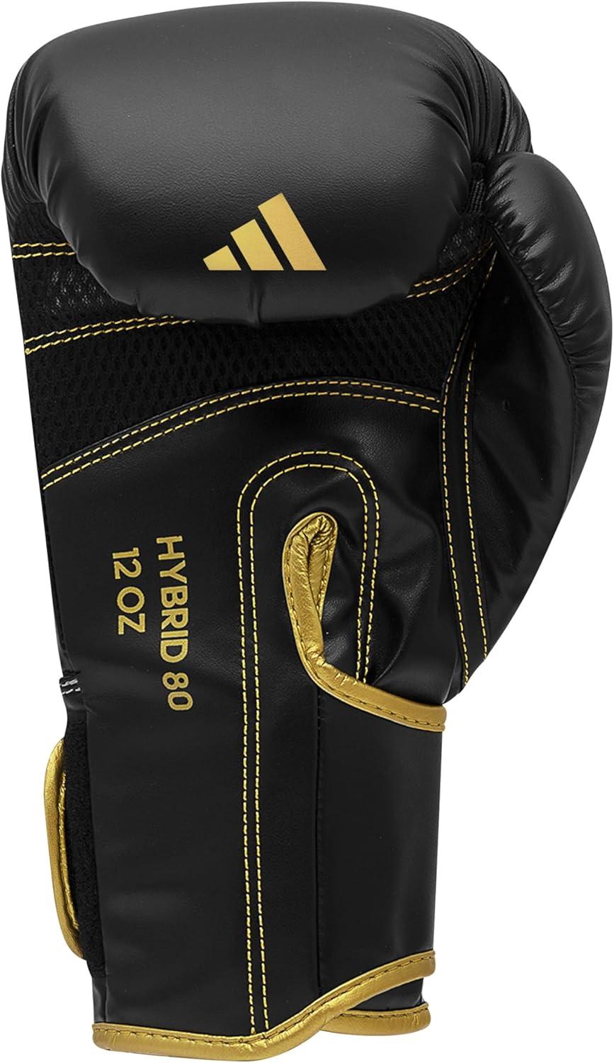 imageAdidas Hybrid 80 Boxing Gloves Adult Boxing Gloves for Men ampamp Women Heavy Bag Gloves Kickboxing Gloves for Women MMA Sparring Gloves Punching Bag Gloves for MenBlackGold