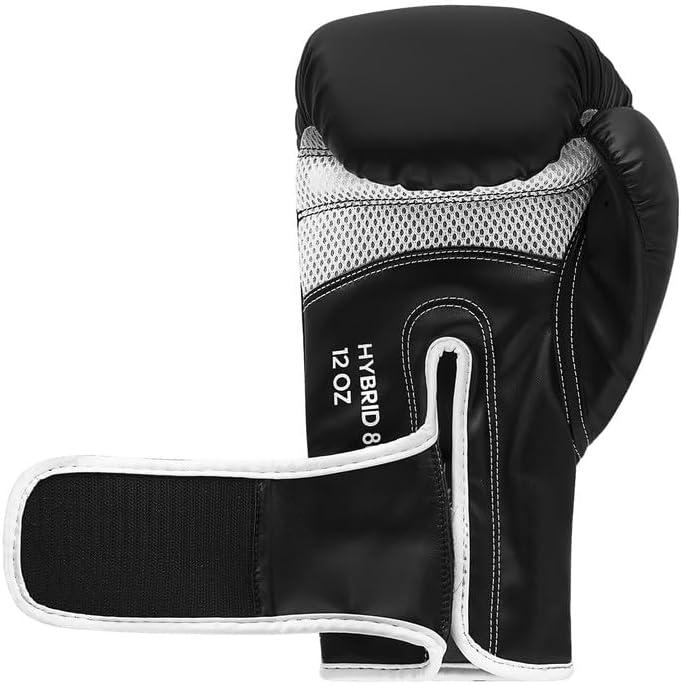 imageAdidas Hybrid 80 Boxing Gloves Adult Boxing Gloves for Men ampamp Women Heavy Bag Gloves Kickboxing Gloves for Women MMA Sparring Gloves Punching Bag Gloves for MenBlackWhite