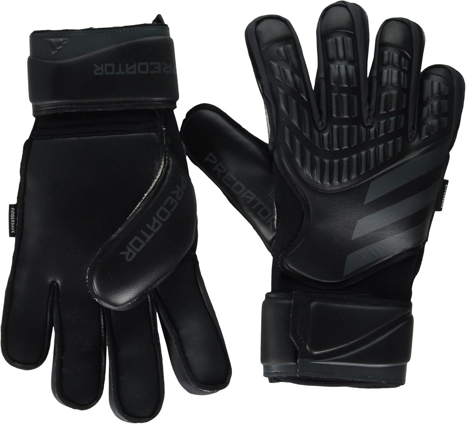 imageAdidas Predator Match Fingersave Goalie Soccer GlovesBlackBlack