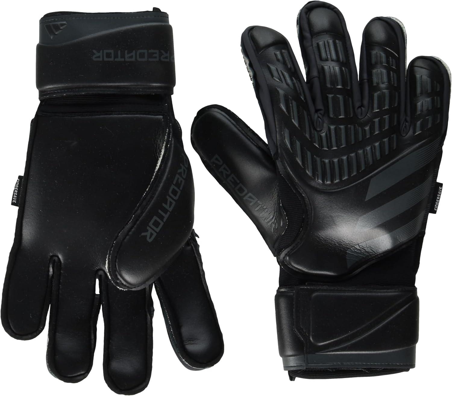 imageAdidas Predator Match Fingersave Goalie Soccer GlovesBlackBlack