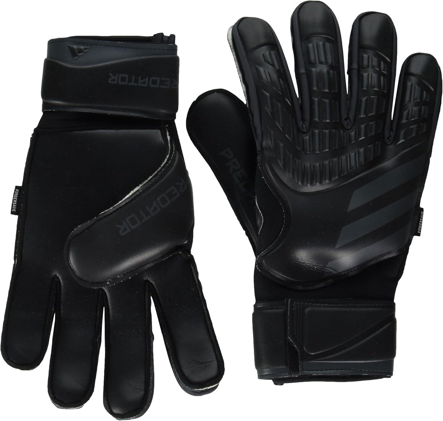 imageAdidas Predator Match Fingersave Goalie Soccer GlovesBlackBlack