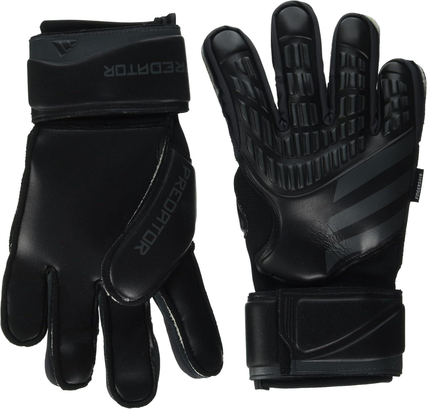 imageAdidas Predator Match Fingersave Goalie Soccer GlovesBlackBlack