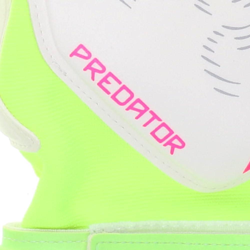 imageAdidas Predator Match Fingersave Goalie Soccer GlovesWhiteLucid LemonLucid Pink