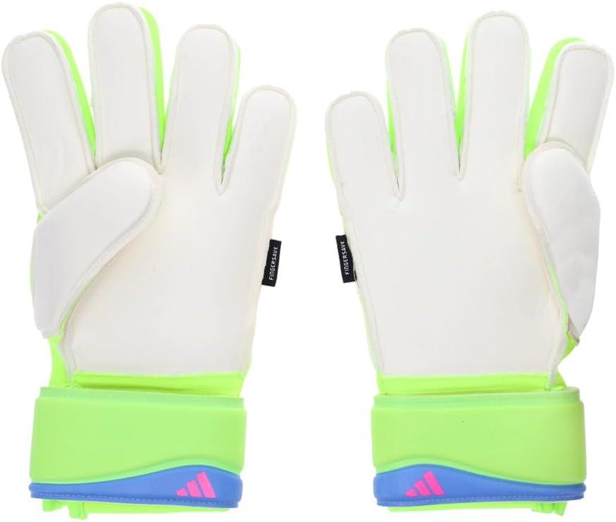 imageAdidas Predator Match Fingersave Goalie Soccer GlovesWhiteLucid LemonLucid Pink