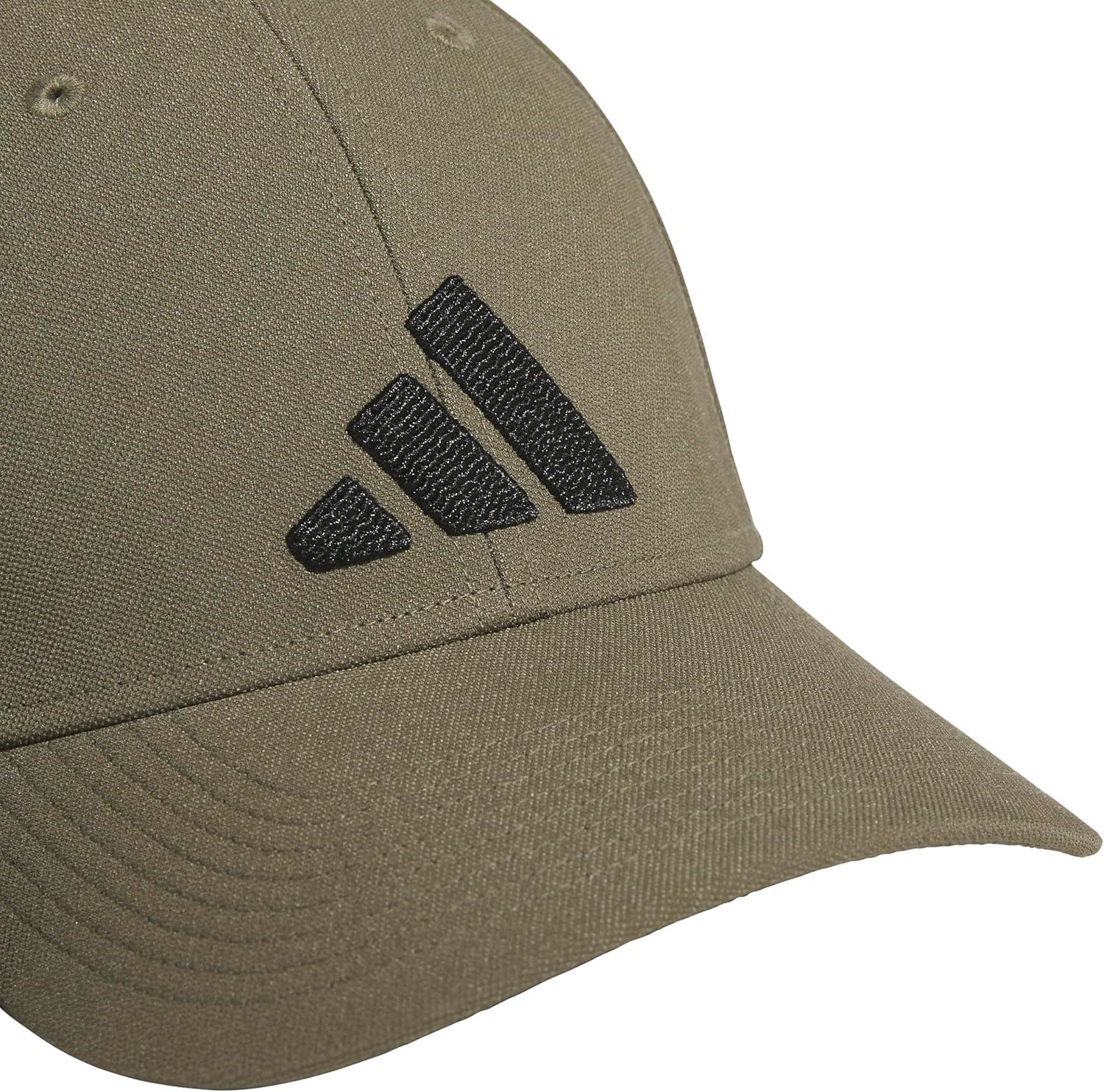 imageAdidas UnisexAdult Gameday Hat Flexible Stretch Sports Baseball CapOlive Strata GreenBlackOffseason
