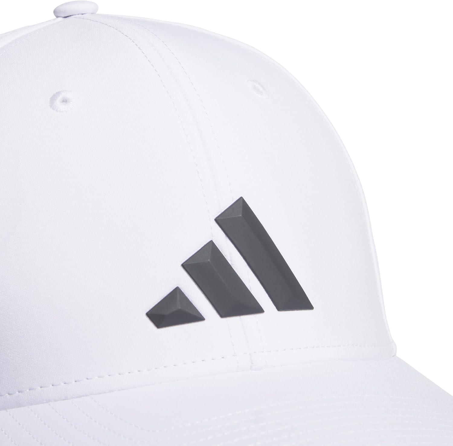 imageAdidas UnisexAdult Gameday Hat Flexible Stretch Sports Baseball CapWhiteGrey Six