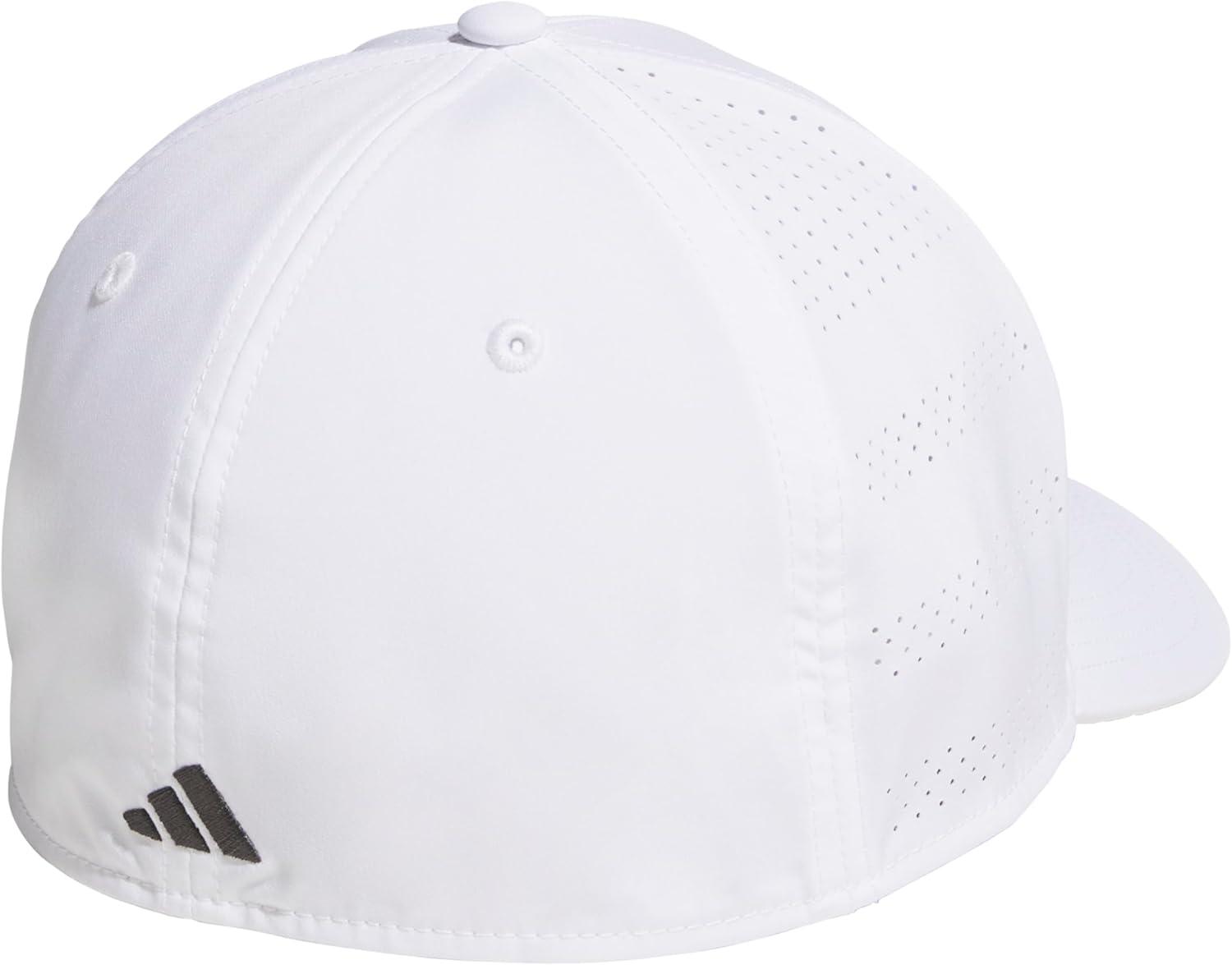 imageAdidas UnisexAdult Gameday Hat Flexible Stretch Sports Baseball CapWhiteGrey Six