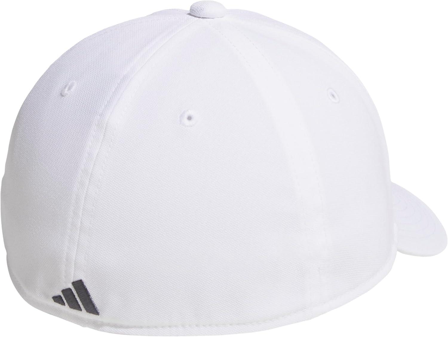 imageAdidas UnisexAdult Gameday Hat Flexible Stretch Sports Baseball CapWhiteOnix GreyOffseason