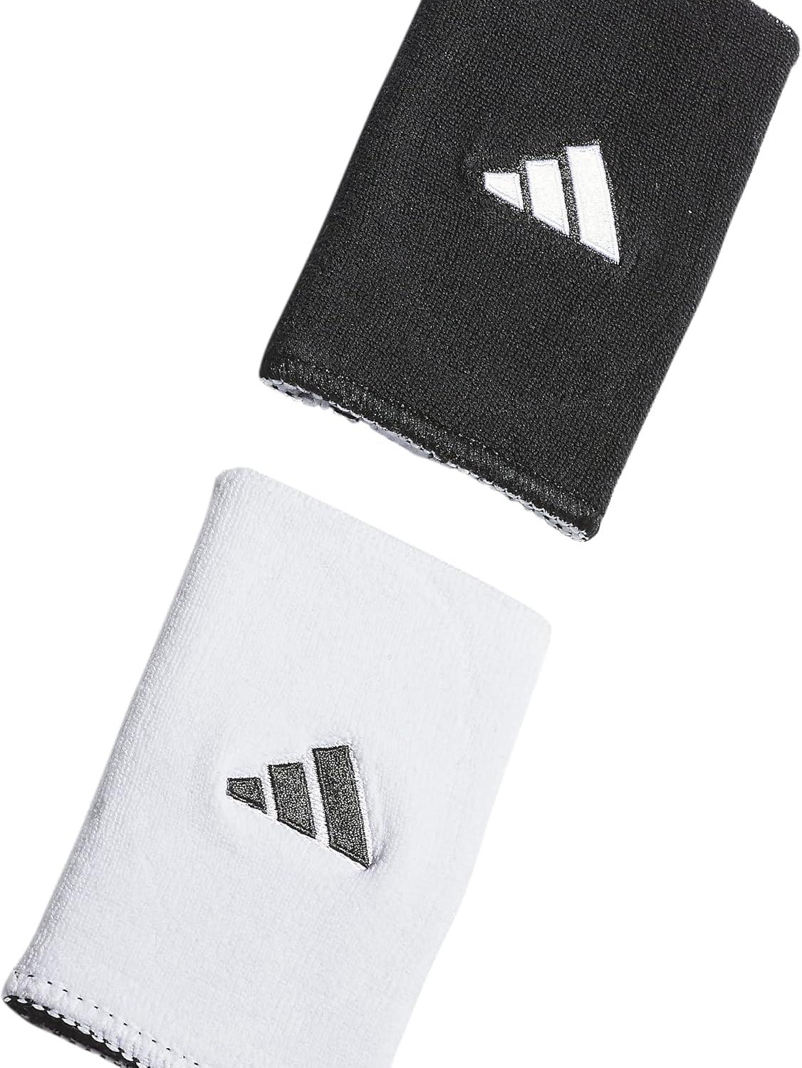 imageAdidas UnisexAdult Interval Reversible Wristband  Athletic Sweatband for Men and WomenBlackWhite20Large