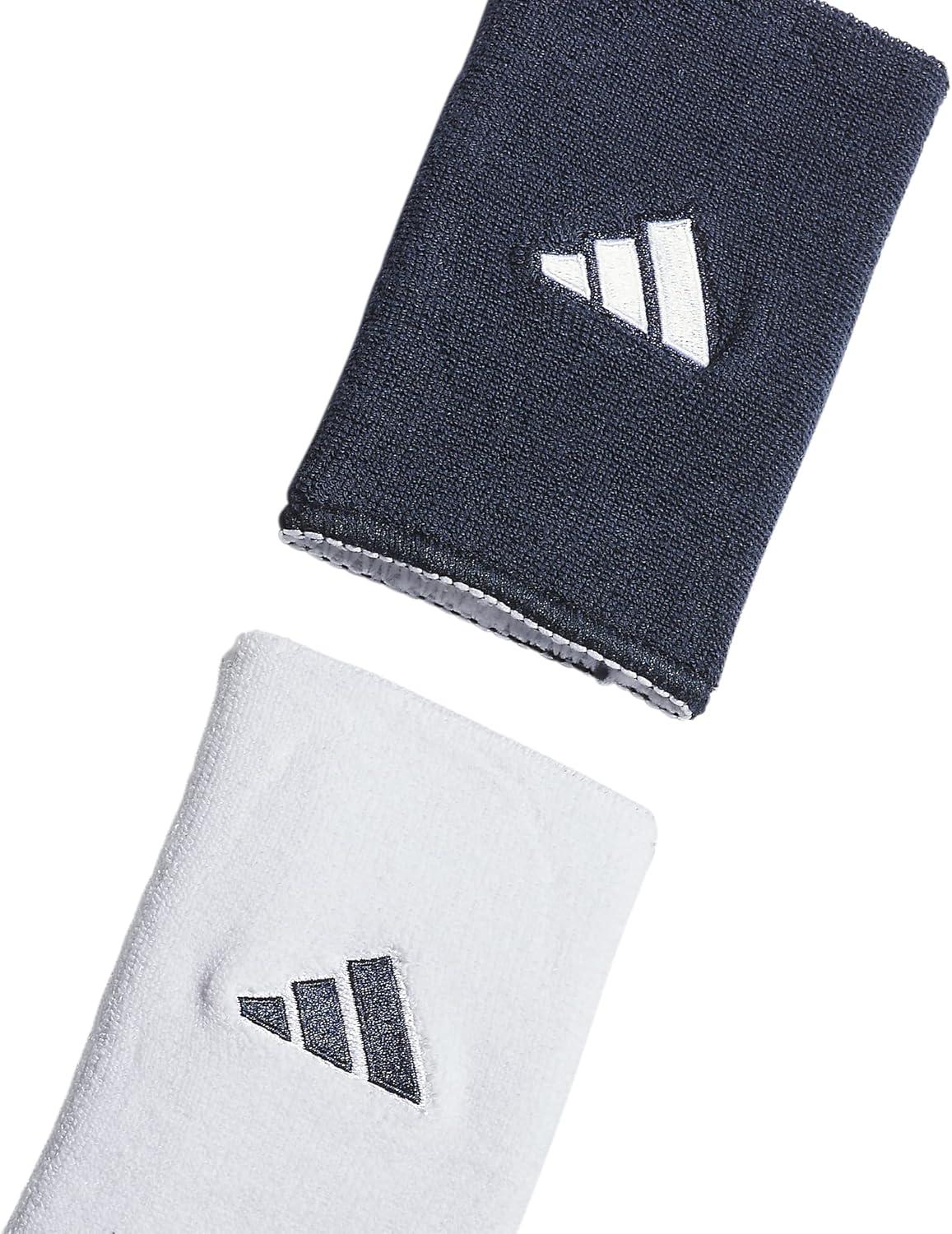 imageAdidas UnisexAdult Interval Reversible Wristband  Athletic Sweatband for Men and WomenCollegiate NavyWhite20Large