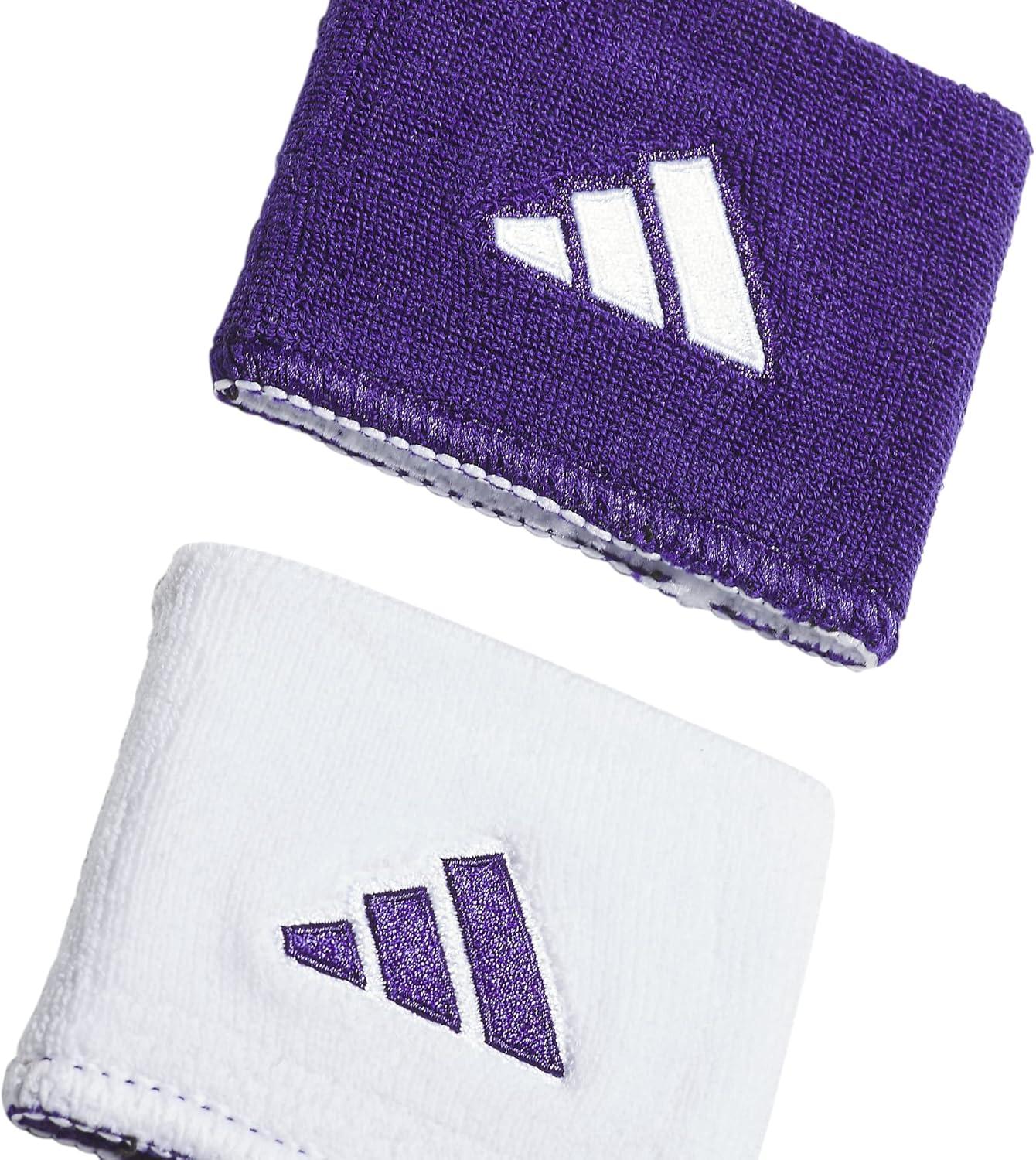 imageAdidas UnisexAdult Interval Reversible Wristband  Athletic Sweatband for Men and WomenCollegiate PurpleWhite20