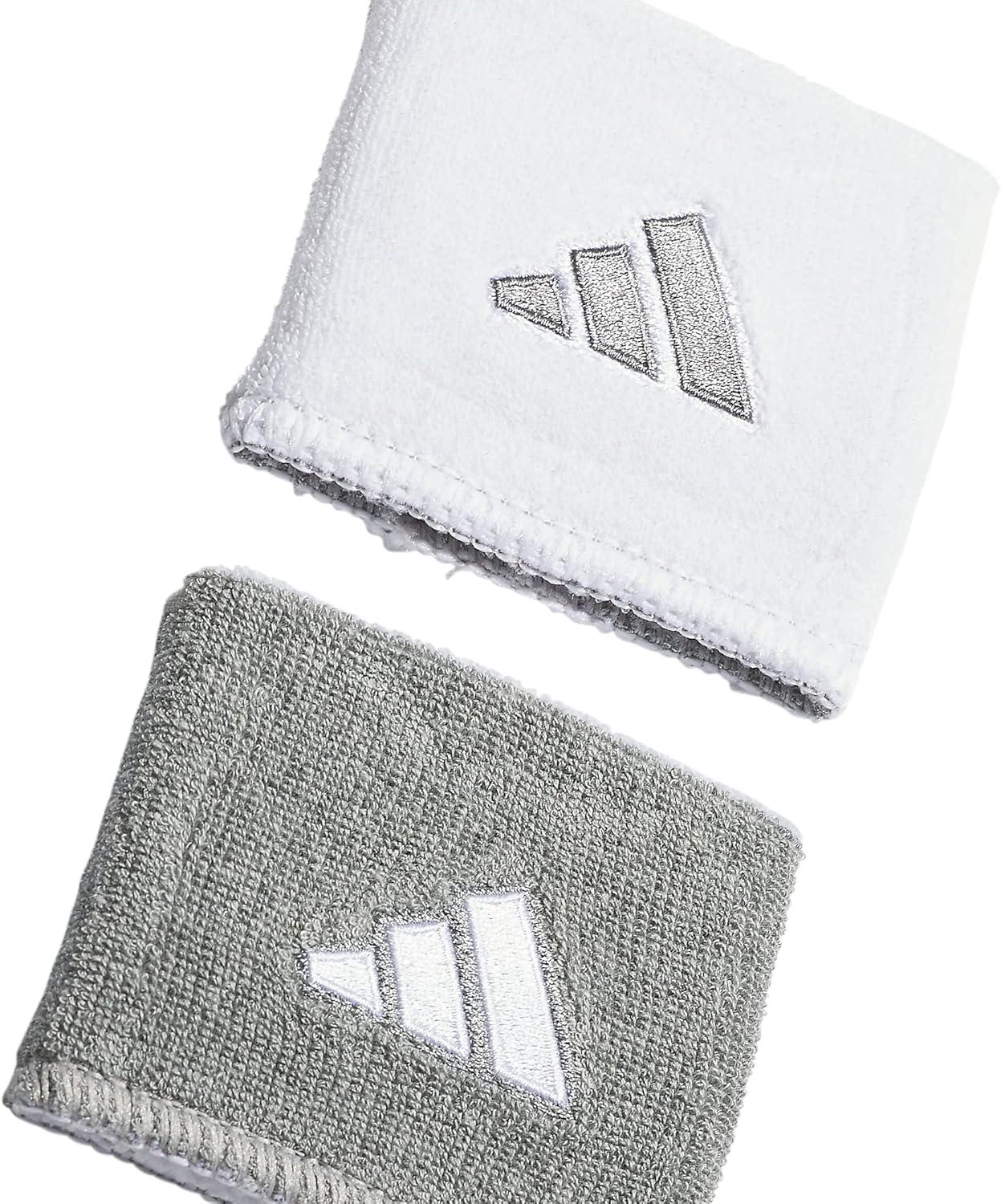 imageAdidas UnisexAdult Interval Reversible Wristband  Athletic Sweatband for Men and WomenHeather Light GreyWhite20