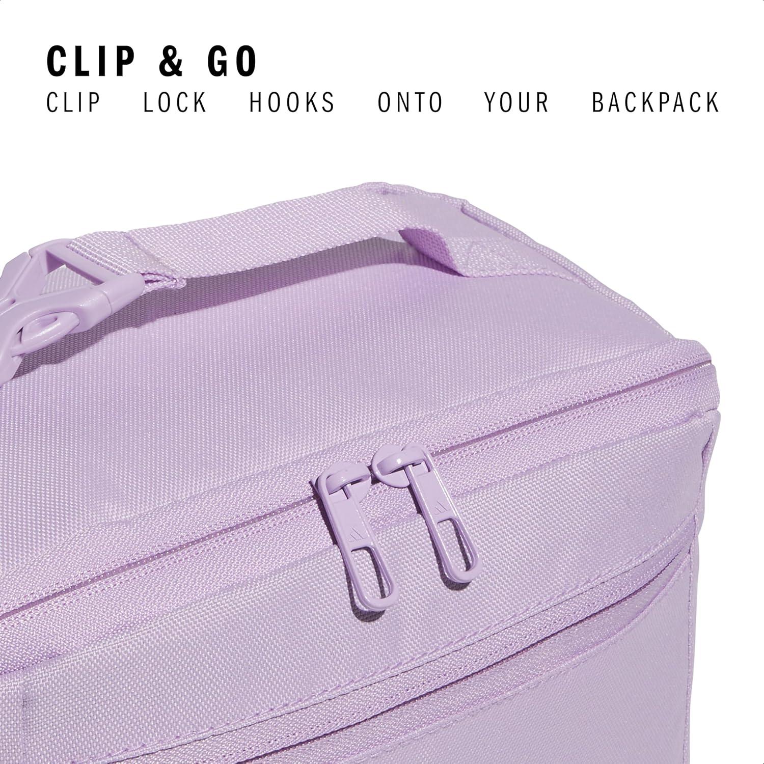 imageAffiliate Lunch Bag with handle insulated bento box for women and menPowder Plum PurpleClear PinkSemi Flash Aqua Blue