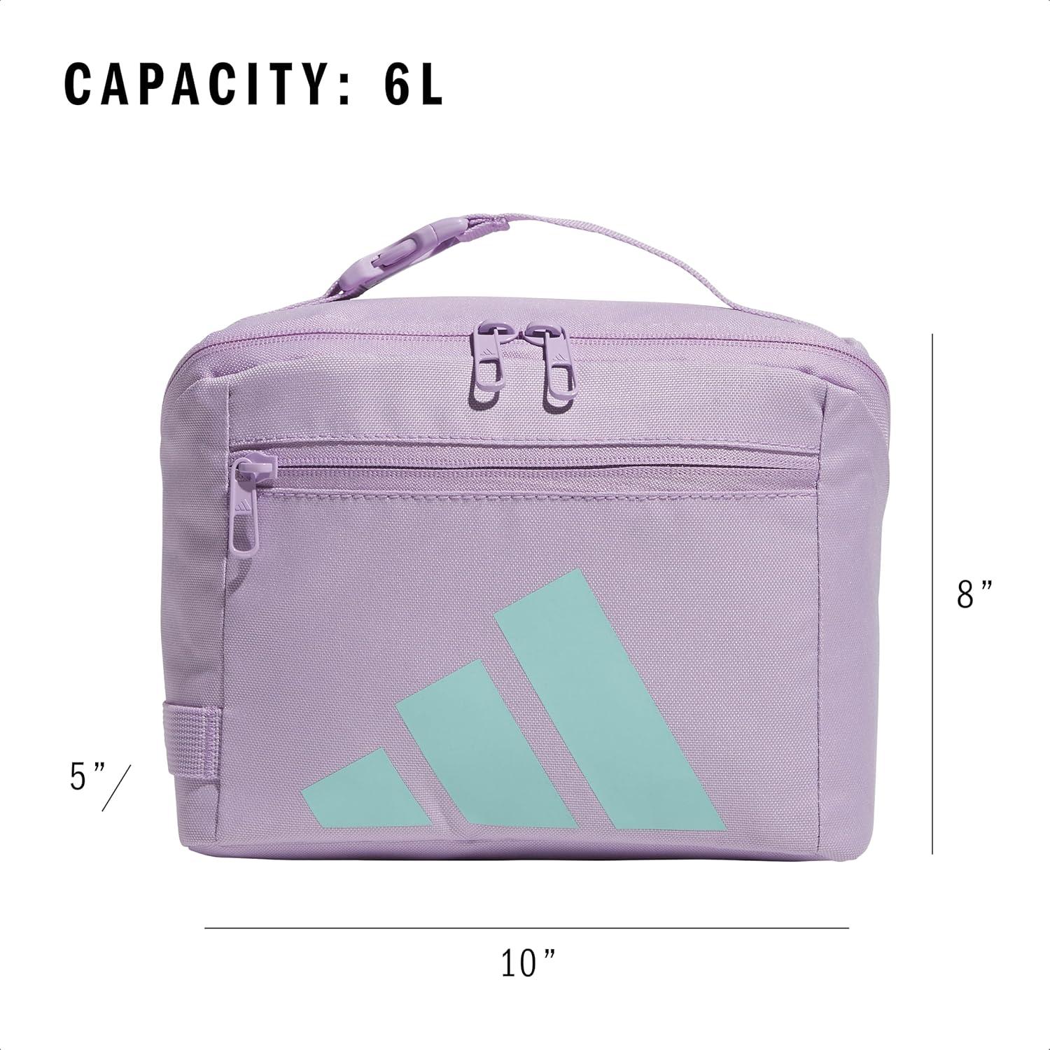 imageAffiliate Lunch Bag with handle insulated bento box for women and menPowder Plum PurpleClear PinkSemi Flash Aqua Blue