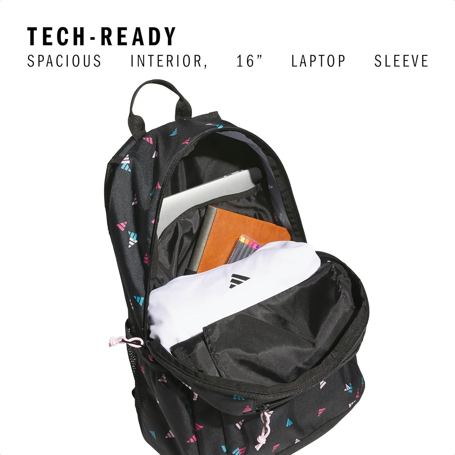 imageAffiliate Small Backpack for women and men durable bag with laptop sleeve3 Bar Toss Blackclear PinkClear Pink