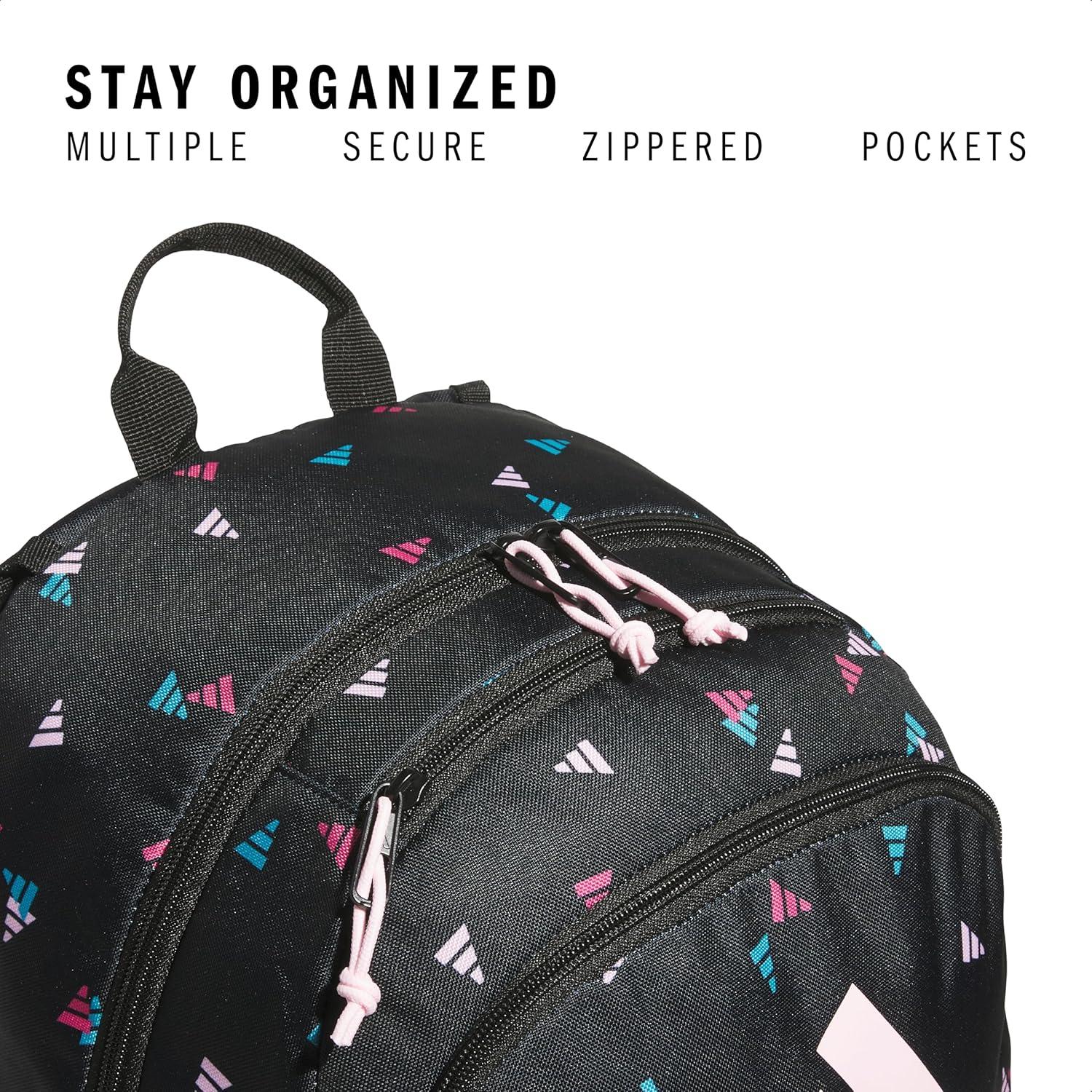 imageAffiliate Small Backpack for women and men durable bag with laptop sleeve3 Bar Toss Blackclear PinkClear Pink