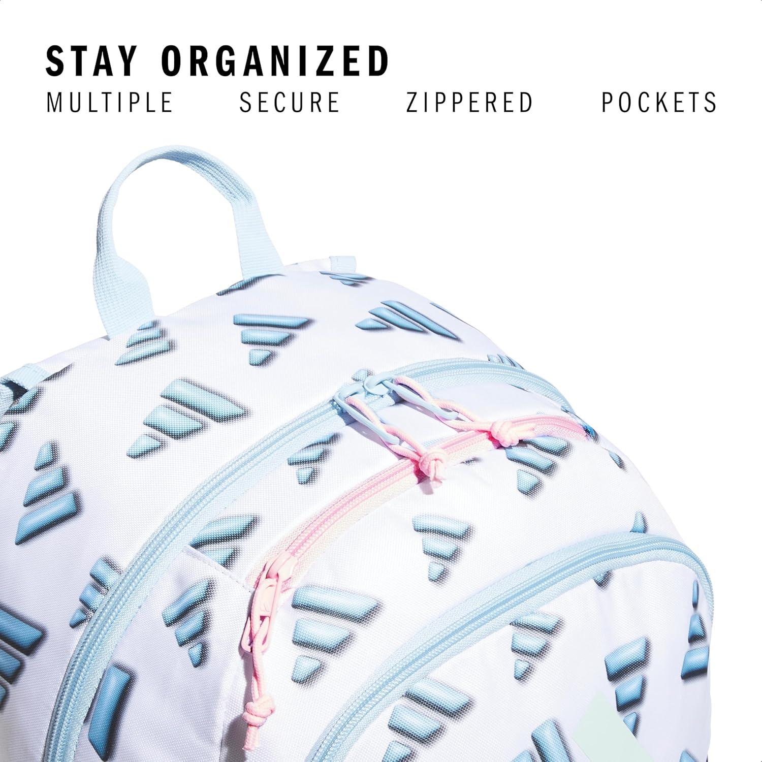 imageAffiliate Small Backpack for women and men durable bag with laptop sleeve3d Aop WhiteClear Sky BlueClear Pink