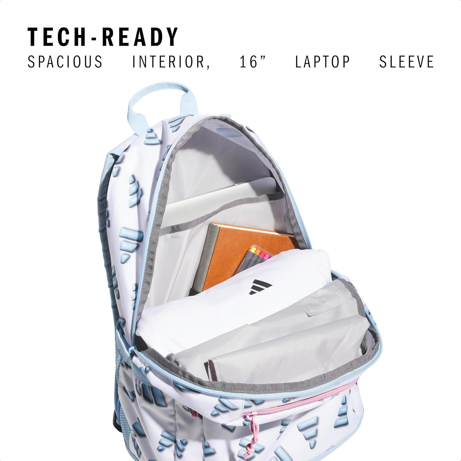 imageAffiliate Small Backpack for women and men durable bag with laptop sleeve3d Aop WhiteClear Sky BlueClear Pink