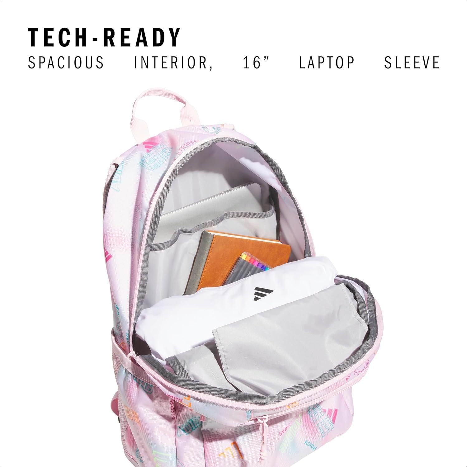 imageAffiliate Small Backpack for women and men durable bag with laptop sleeveAdi Haze Clear PinkWhite