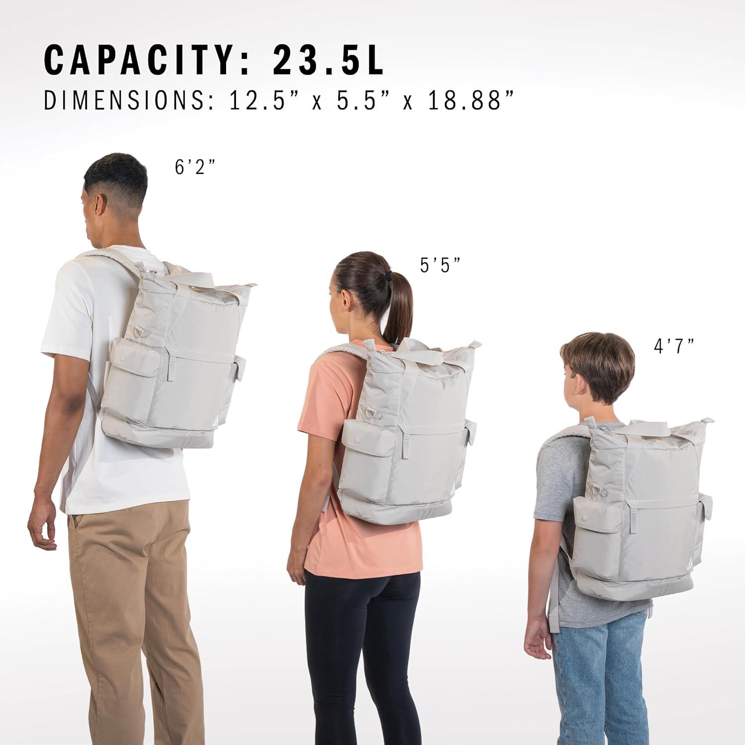 imageSaturday 2 Tote Backpack 23L durable lightweight athletic carry bag with handlesChalky Brown