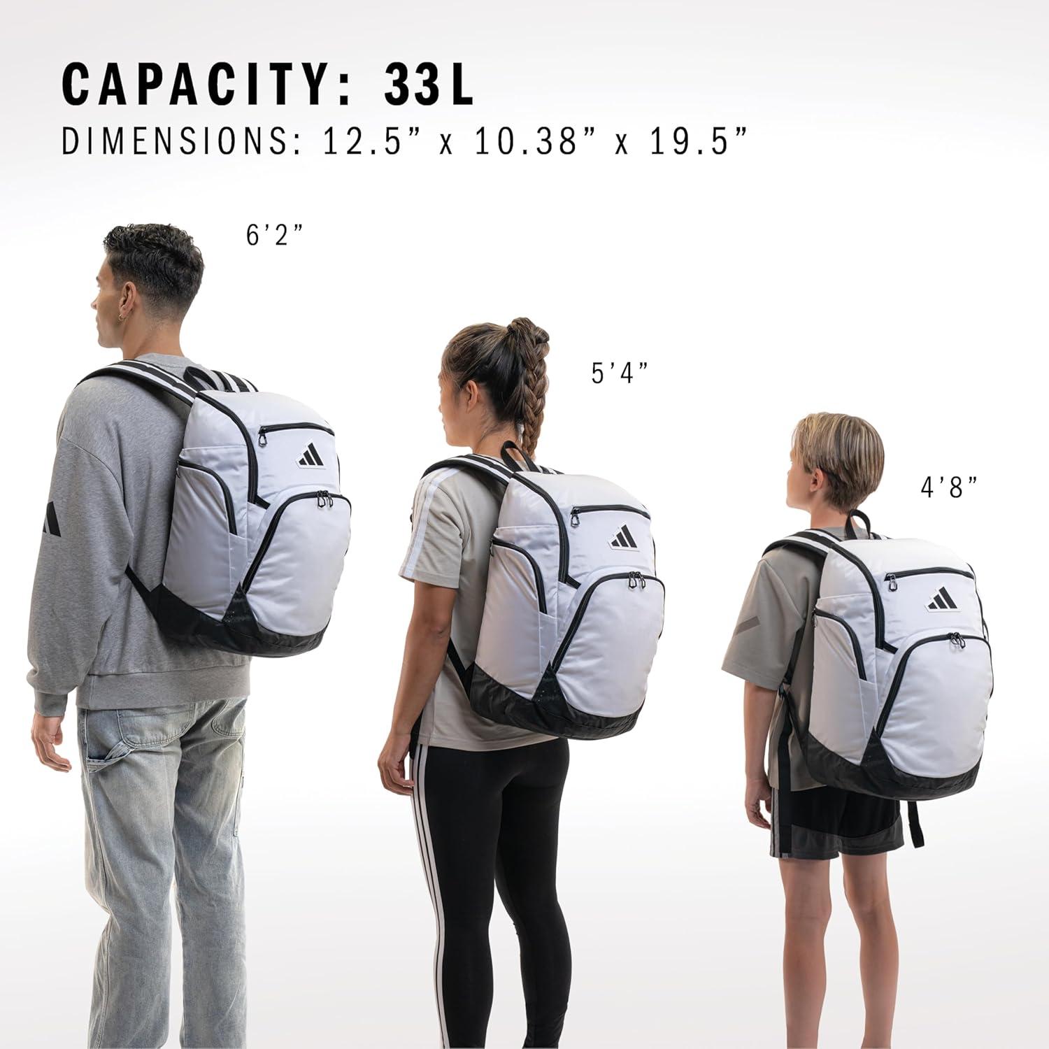 imageadidas 5Star 20 Team Backpack for MultiSport Practice Travel and GameDay Black One SizeBlack